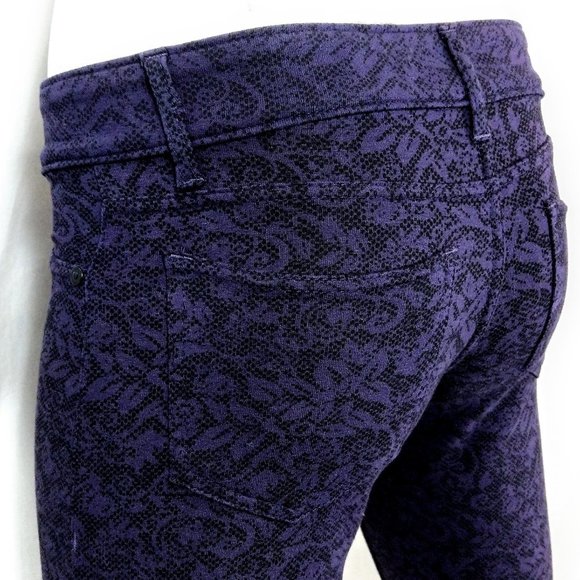 Vanilla Star Denim - Vanilla Star XS Purple & Black Jeggings